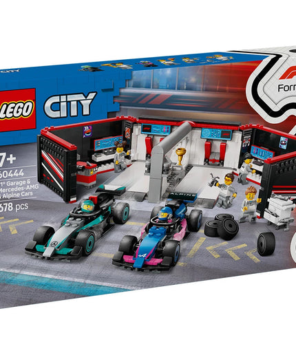 LEGO® City 60444 - Гараж от F1® с коли Mercedes-AMG и Alpine