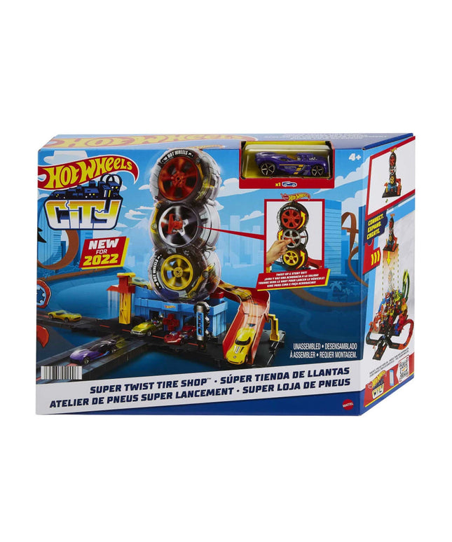 Hot Wheels City - Комплект ултра модерен градски център за гуми