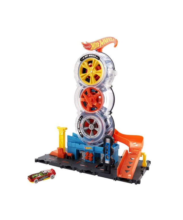 Hot Wheels City - Комплект ултра модерен градски център за гуми